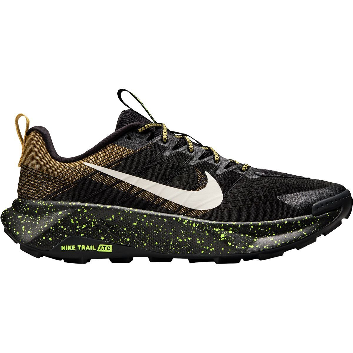 Image of Nike Wildhorse 10 Trail Running Shoe - Men's Black/Phantom-Peat Moss-Volt Ice, 8.0