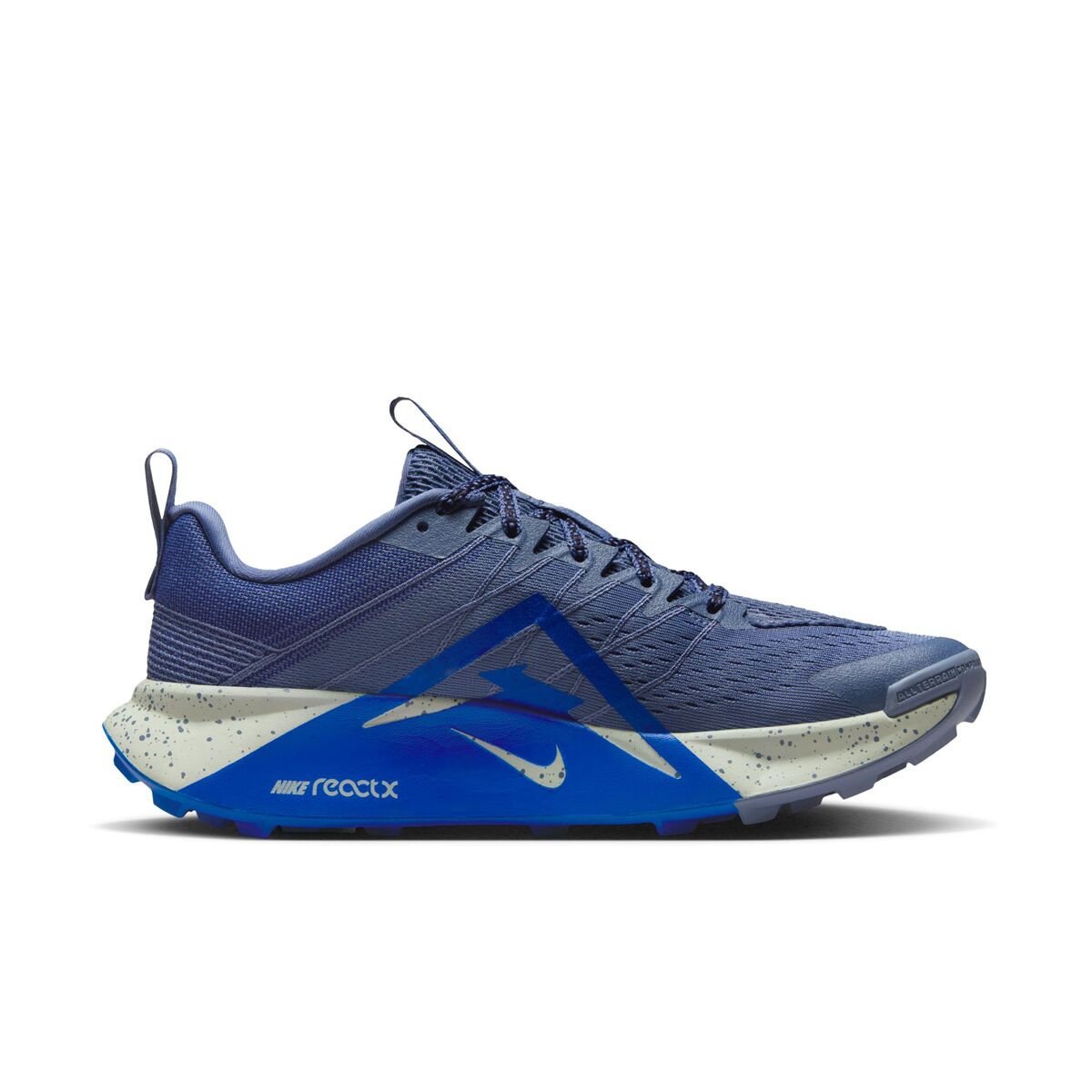 Nike Free Run Trail Shoes Men\'s 10 Concord Blue Running Athletic Hiking Sneakers Nike Free Run Trail 5.0 CW5814-400 Blue/Orange Suede Running  main image 2