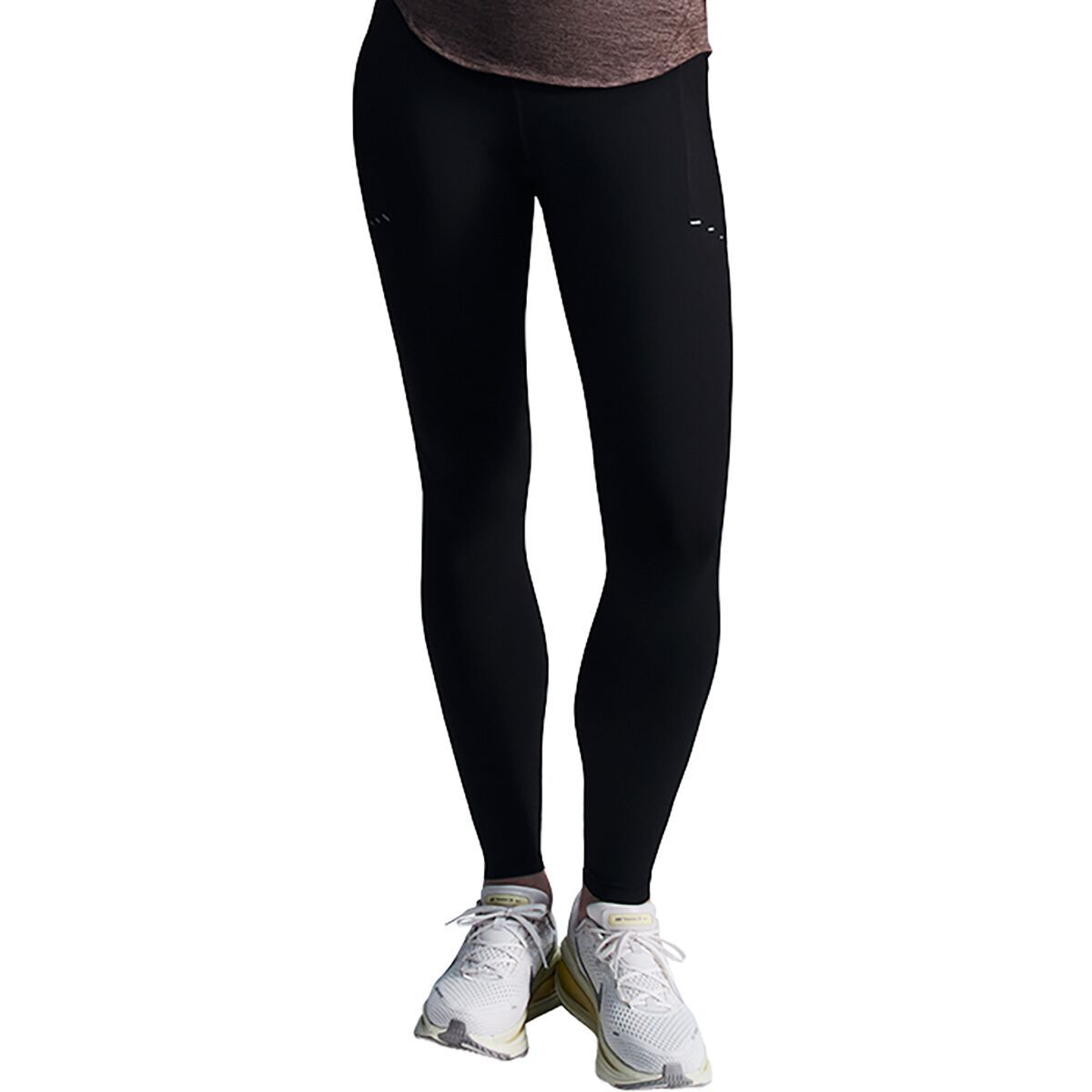 Image of Nike Dri-Fit Swift HR 7/8 Tight - Women's Black/Reflective Silv, M