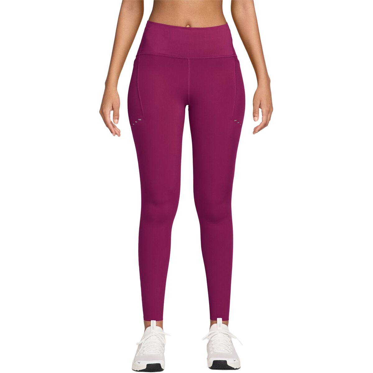 Image of Nike Dri-Fit Swift HR 7/8 Tight - Women's True Berry/Reflective Silver, S