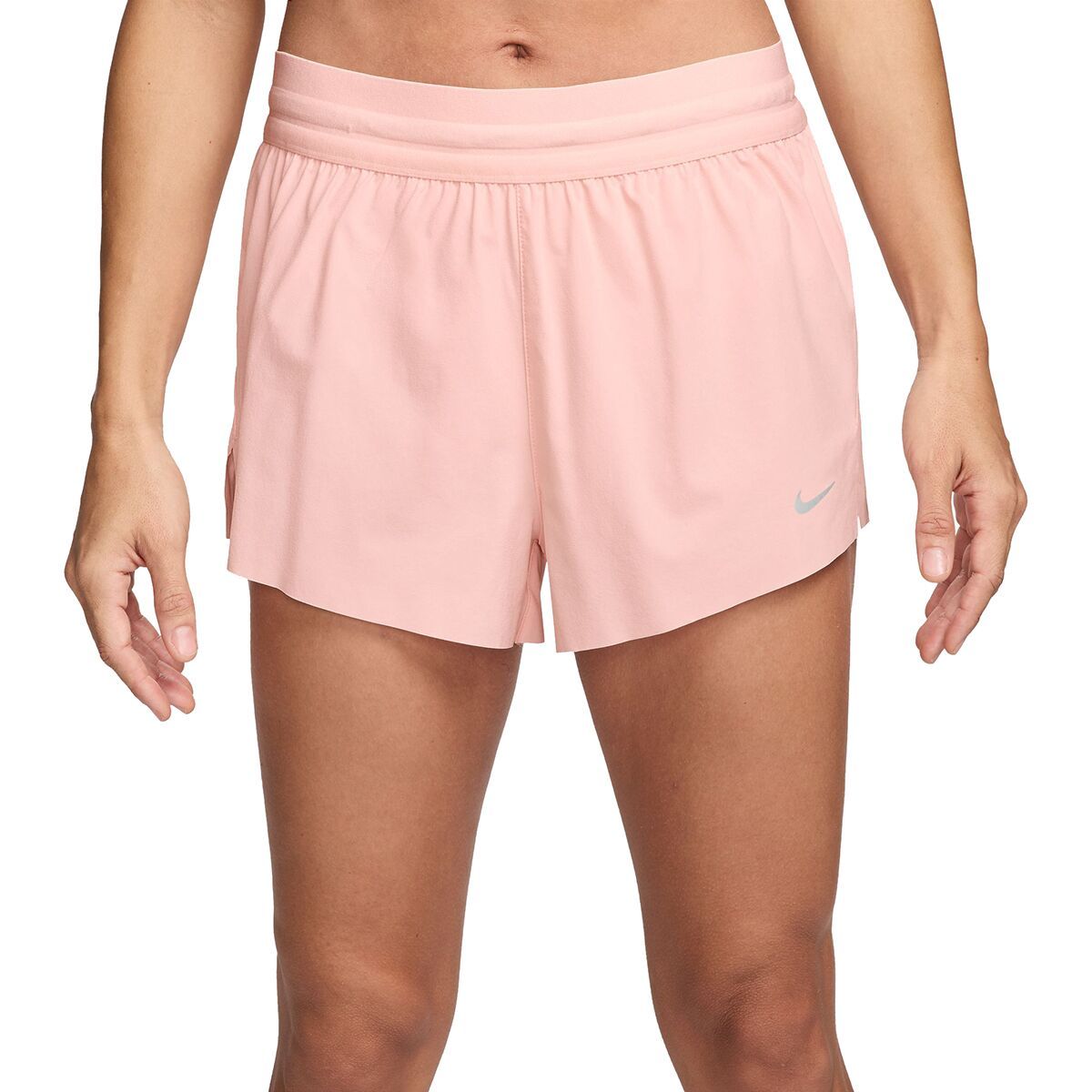 Image of Nike Swift Dri-Fit MR 2.5in BR Short - Women's Atmosphere/Reflective Silv, L