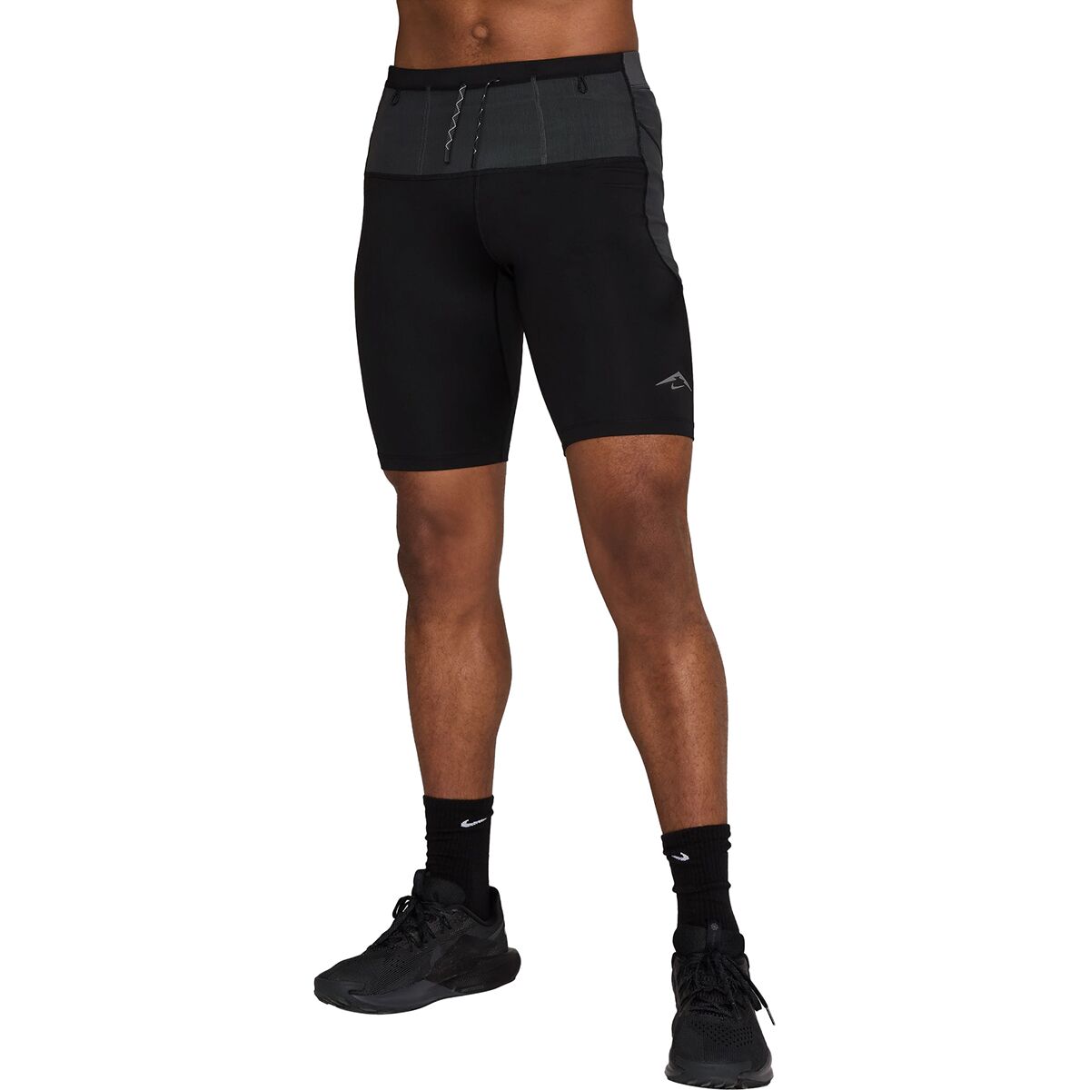 Image of Nike Dri-FIT ADV Lavaloops Halftight - Men's Black/Anthracite/Black/Summit White, XL
