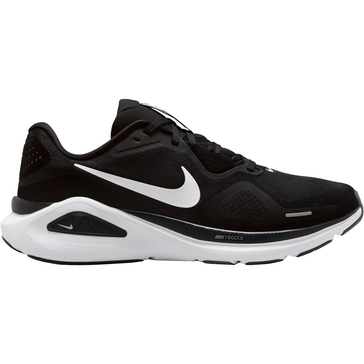 Image of Nike Structure 26 Running Shoe - Men's Black/White-Cool Grey-Metallic Silver, 8.5
