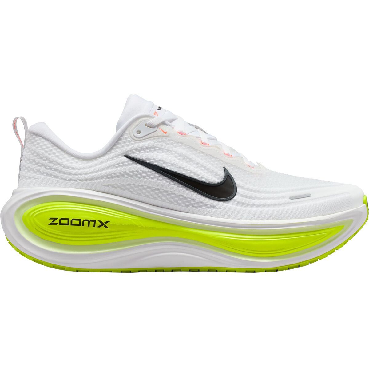 Image of Nike Vomero Plus Running Shoe - Men's White/Black-Volt-Barely Volt, 8.0
