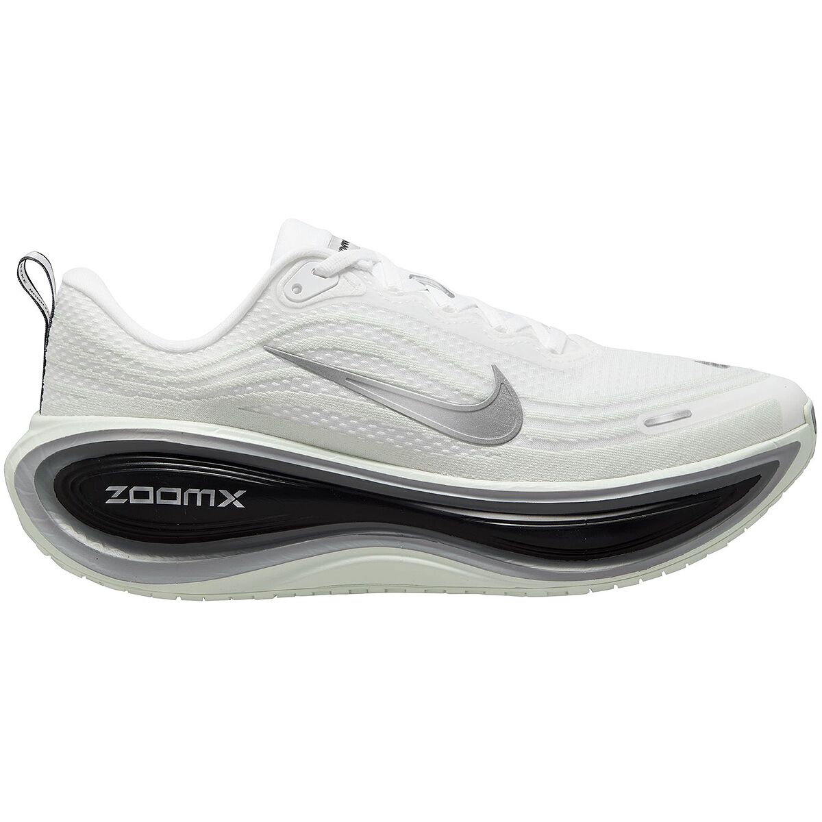Image of Nike Vomero Plus Running Shoe - Men's White/Metallic Silver-Black-Cool Grey, 10.5