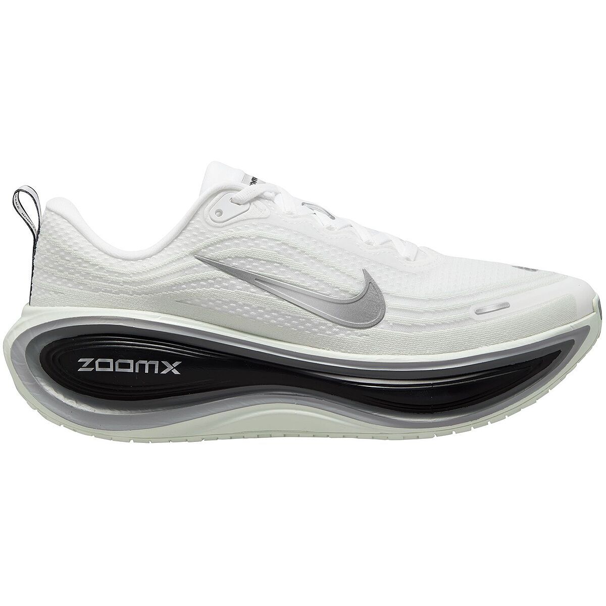 Image of Nike Vomero Plus Running Shoe - Men's White/Metallic Silver-Black-Cool Grey, 10.5