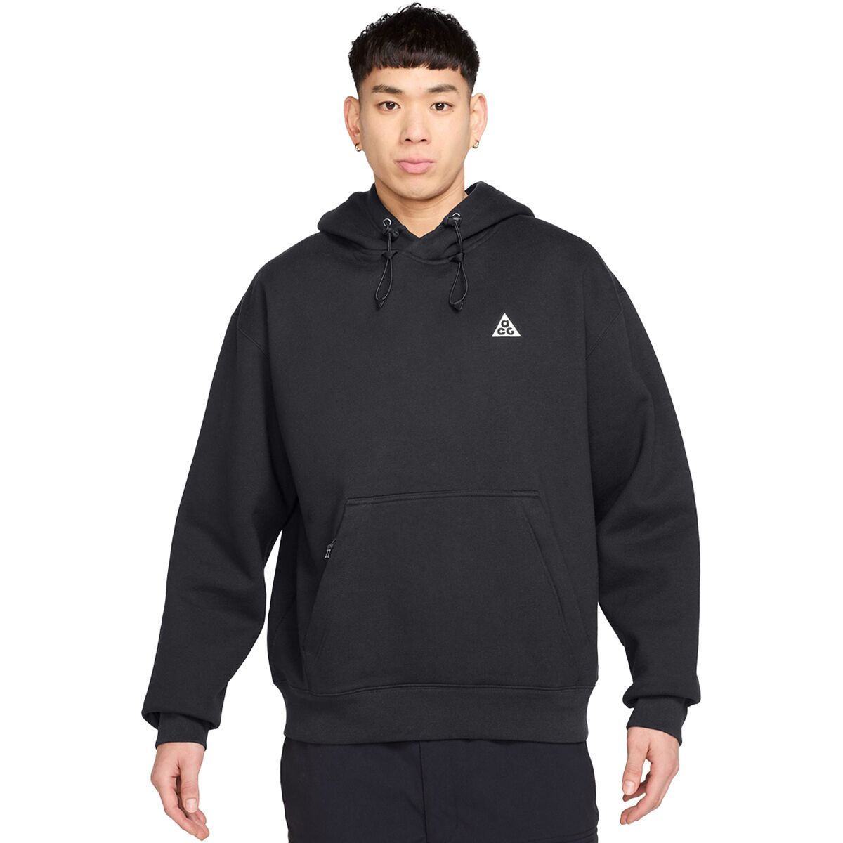 Image of Nike ACG Tuff Fleece Pullover Hoodie Black/Anthracite/Summit White, XL
