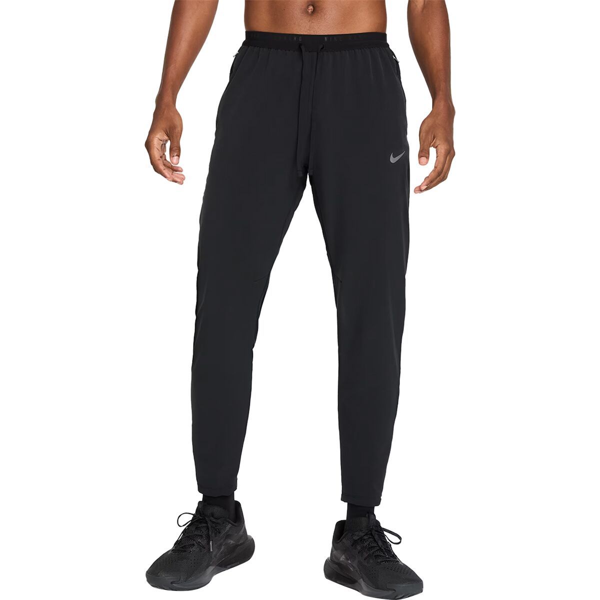 Image of Nike Dri-Fit Stride Woven Pant - Men's Black/Reflective Silv, M