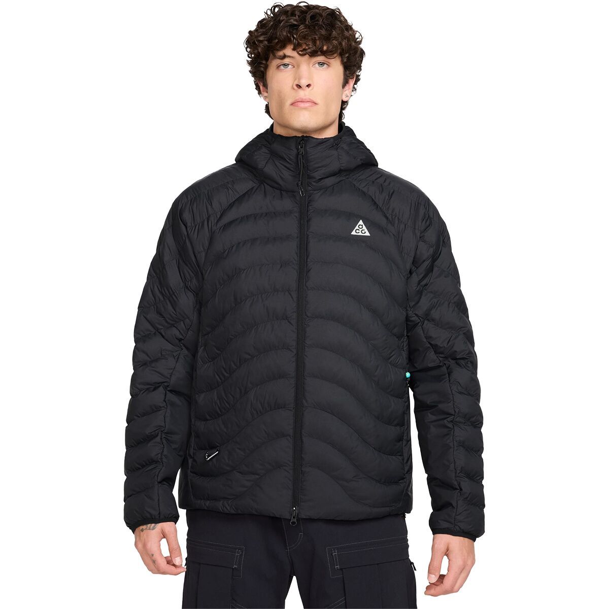 Image of Nike ACG Lava Flow Jacket - Men's Black/Black/Black/Summit White, L