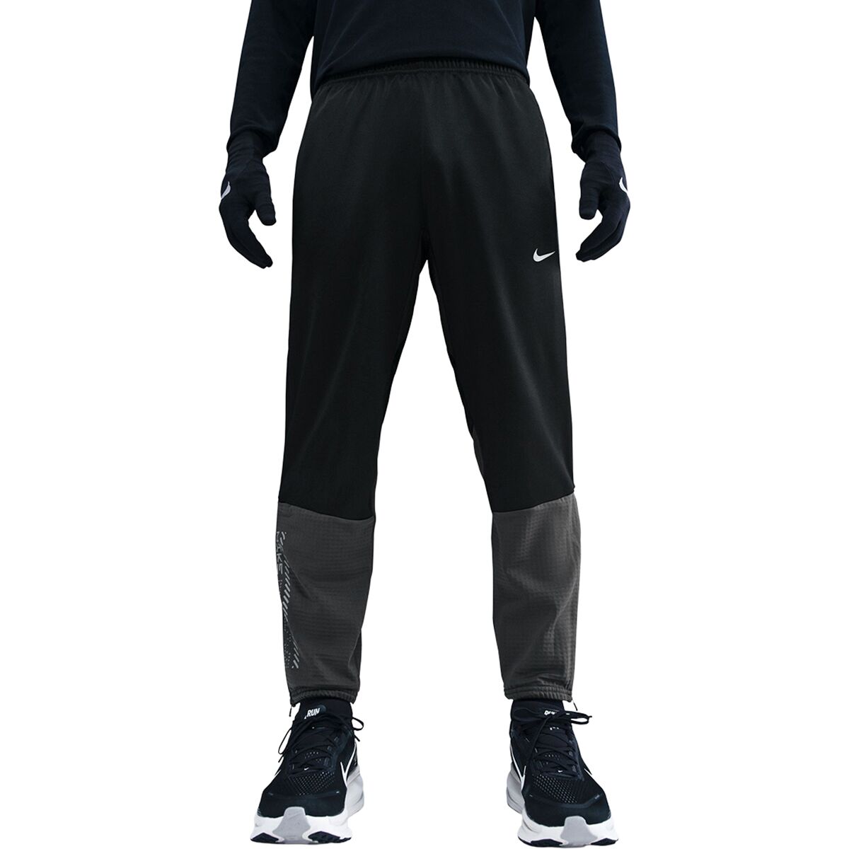 Image of Nike Therma-FIT Winterized Challenger Pant - Men's Black/Anthracite/Black/Reflective Silv, M