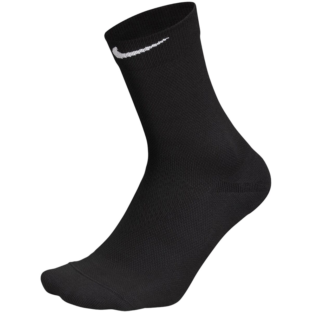Image of Nike Fast Midweight Crew Sock Black/Smoke Grey/White, L