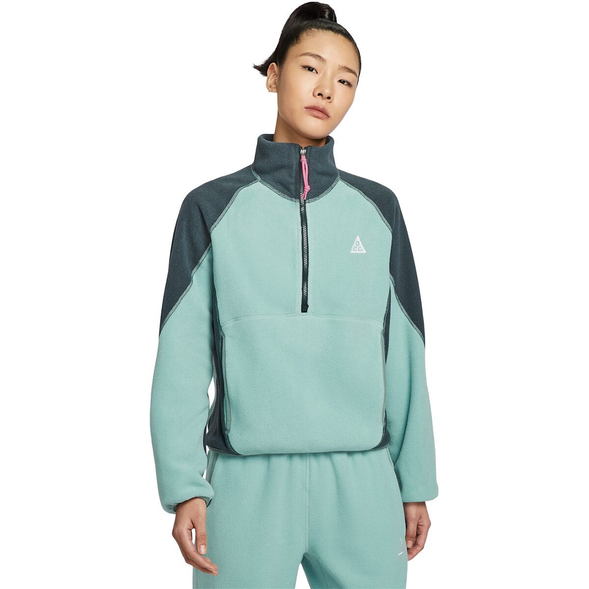 Image of Nike ACG HZ Wolf Tree Top - Women's Cannon/ Seaweed/ Clay Green, M