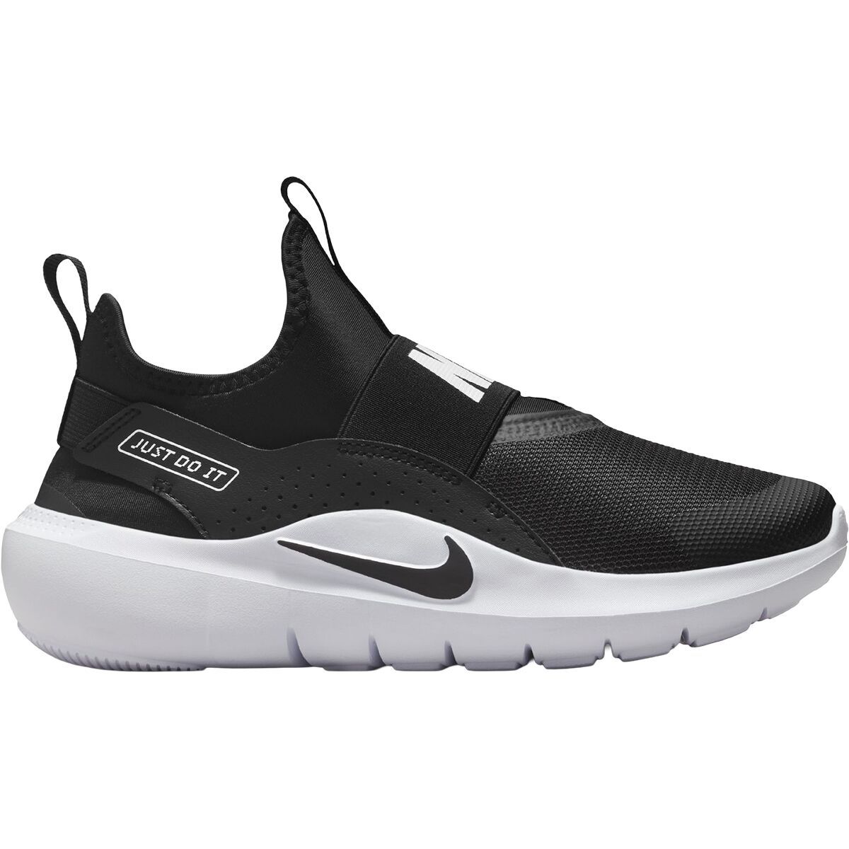 Image of Nike Flex Runner 4 - Big Kids' Black/Black-White, 6.0