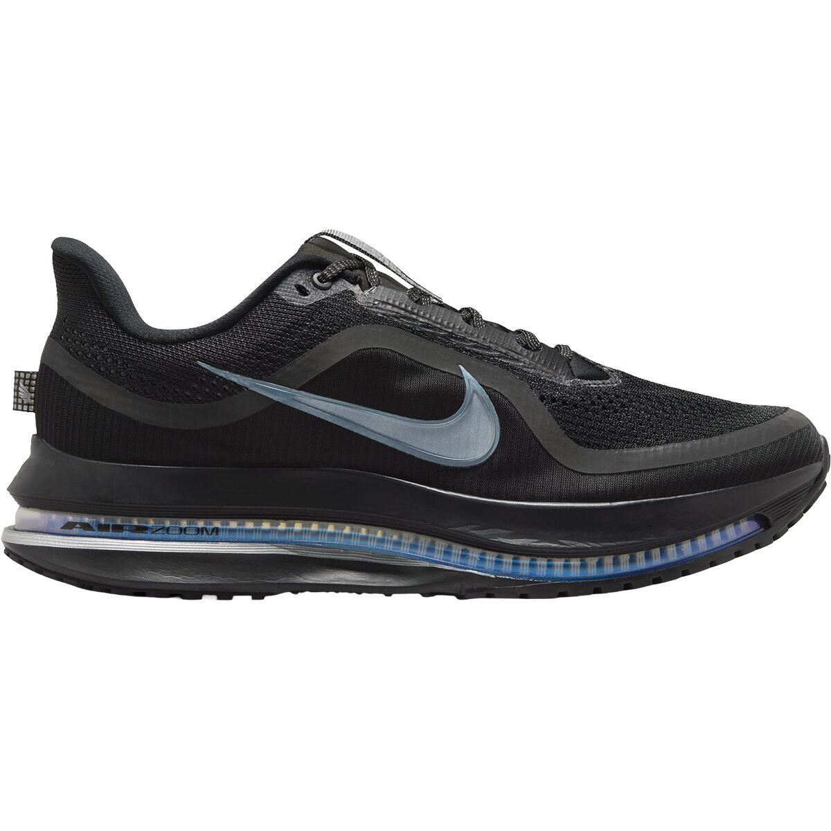 Image of Nike Pegasus Premium Running Shoe - Men's Black/Black-Metallic Silver, 10.0