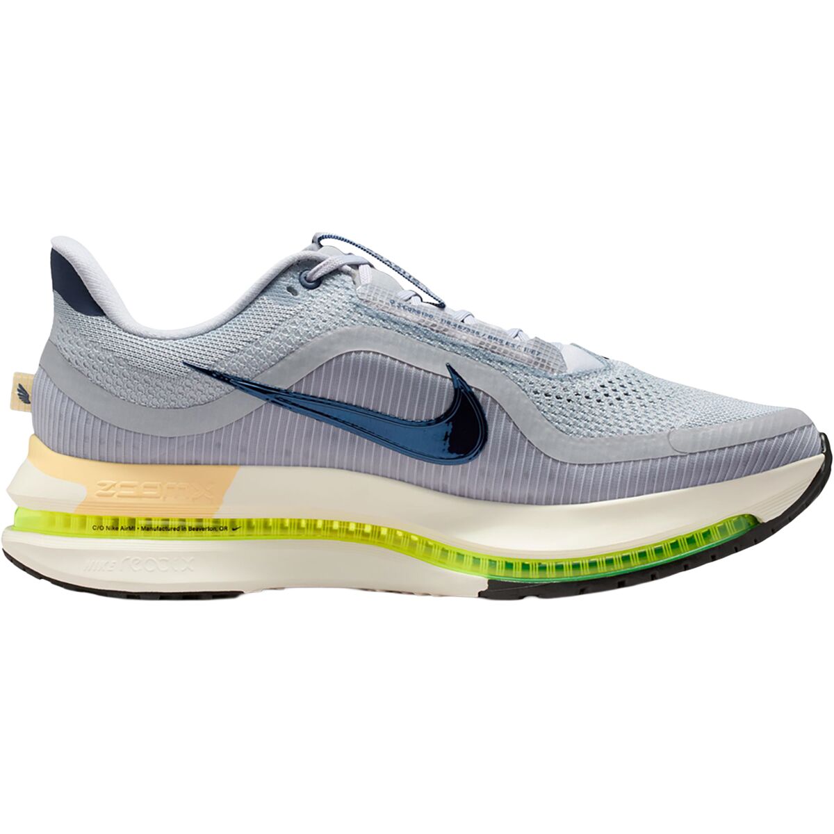Image of Nike Pegasus Premium Running Shoe - Men's Wolf Grey/Midnight Navy-Pewter-Sail, 9.0