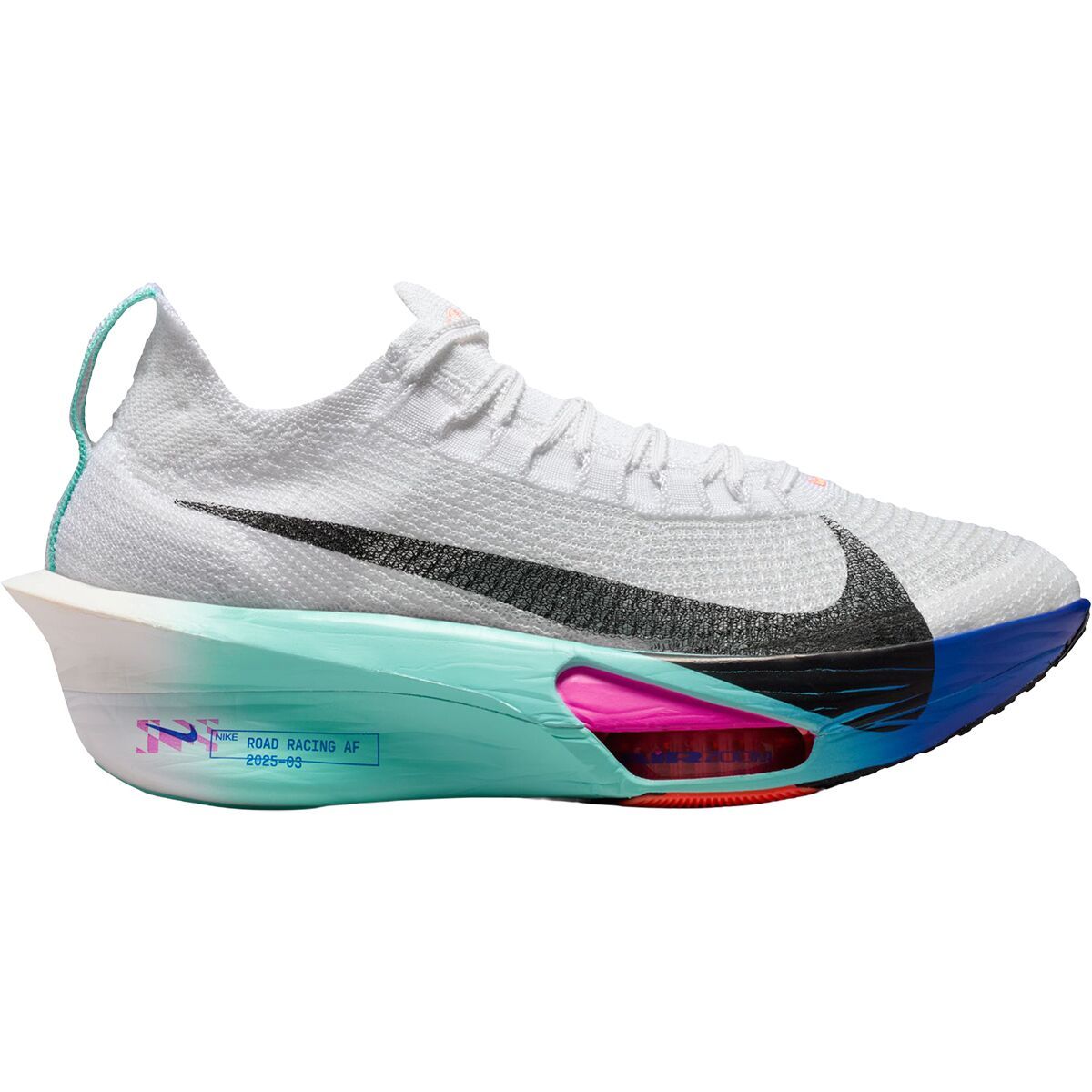 Image of Nike Alphafly 3 Running Shoe - Women's White/Black-Hyper Turq-Concord, 7.5