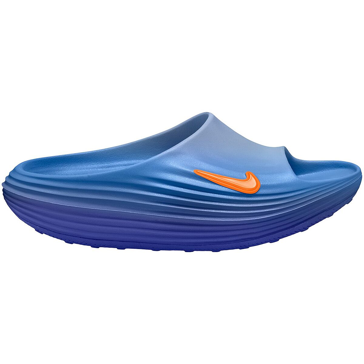 Image of Nike ReactX Rejuven8 Sandal - Men's Hydrogen Blue/Total Orange-Blue Crystal, 11.0