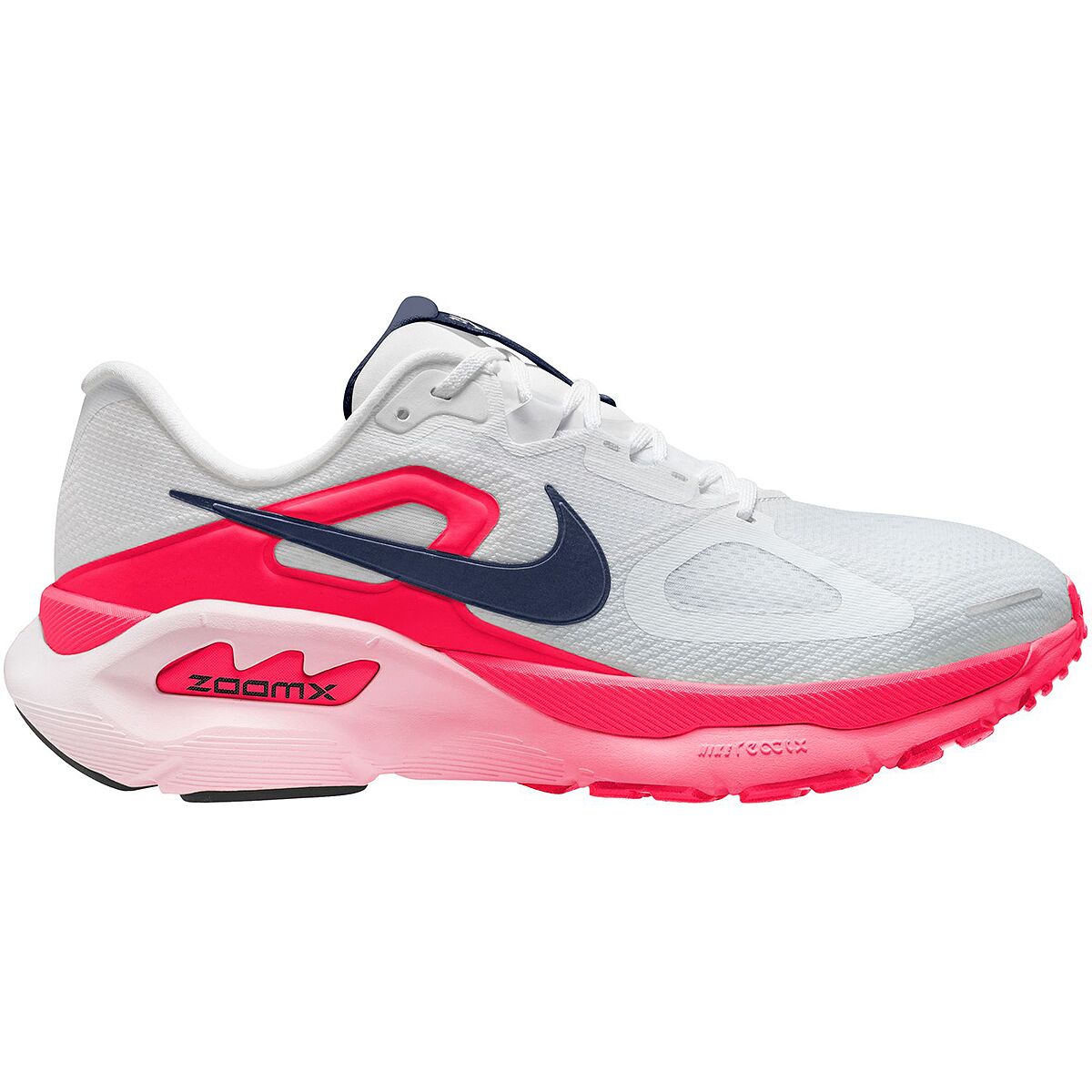 Image of Nike Structure Plus Running Shoe - Men's White/Midnight Navy-Bright Crimson, 9.0