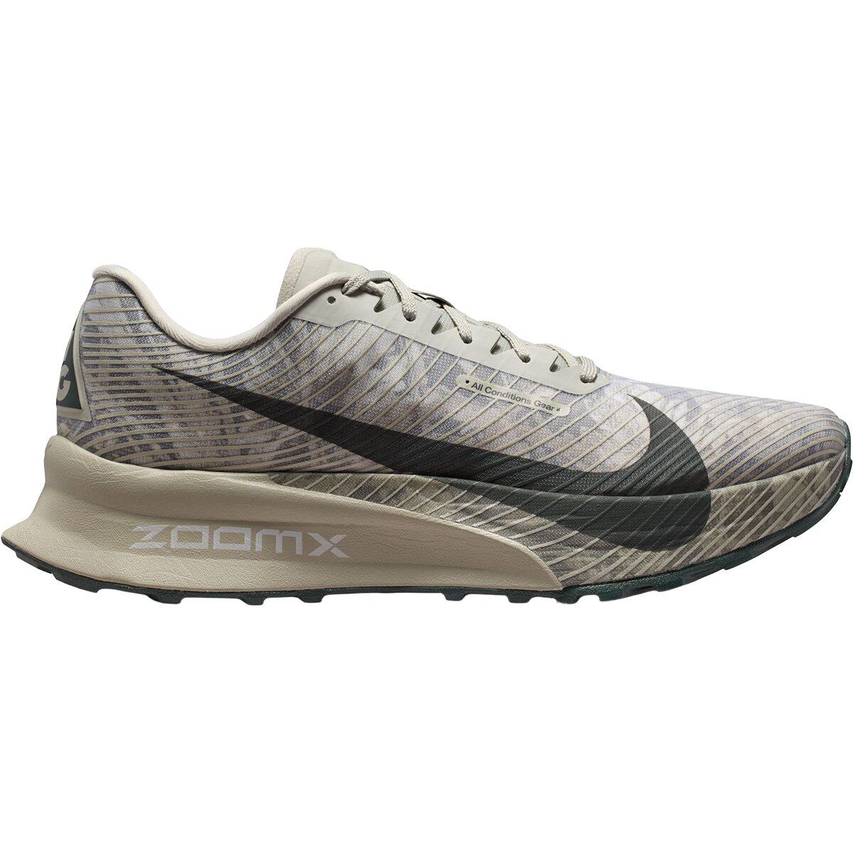 Image of Nike ACG Ultrafly Trail Running Shoe - Men's Spruce Fog/Black Spruce-Sea Glass, 11.0