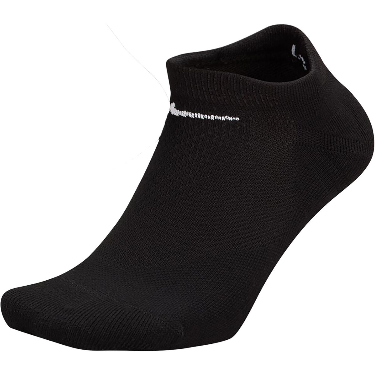 Image of Nike Fast Midweight No-Show Sock Black/Smoke Grey/White, XL