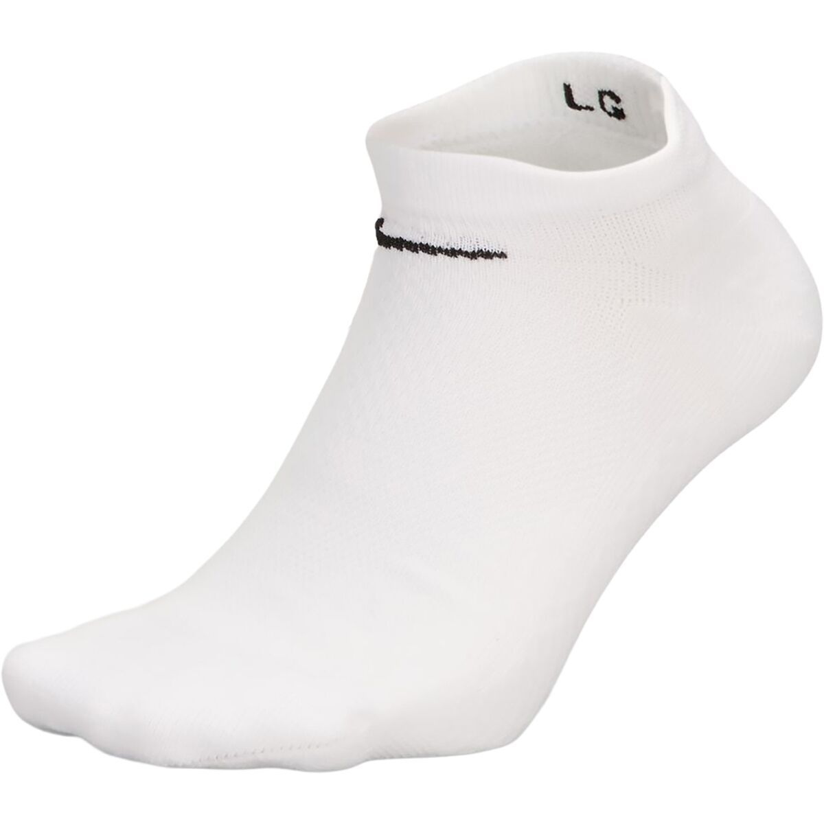 Image of Nike Fast Midweight No-Show Sock White/Volt/Black, S