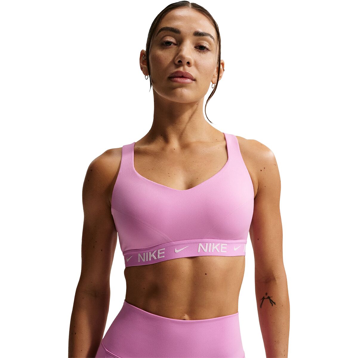 Image of Nike Dri-Fit Indy Hgh Sports Bra - Women's Lt Magenta, M