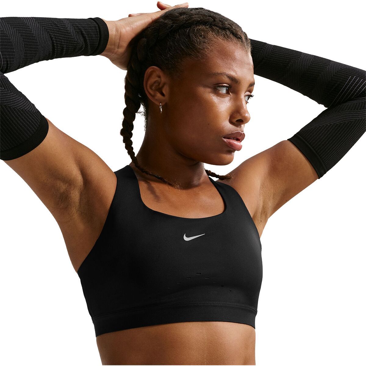 Nike Nike Swift HS Bra - Women's Black/Silver, M