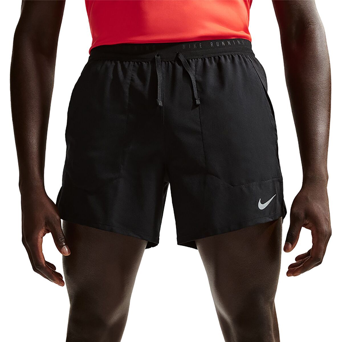 Nike Nike Dri-Fit Stride 5in BF Short - Men's Black/Reflective Silv, M