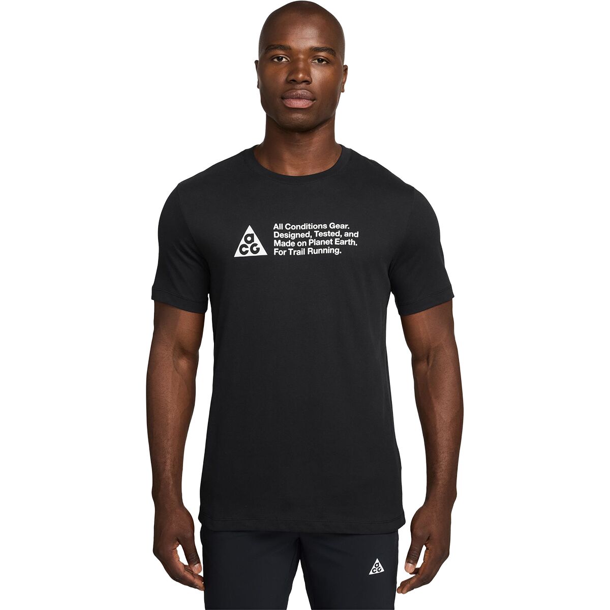 Image of Nike ACG Dri-FIT Trail Logo T-Shirt - Men's Black, L