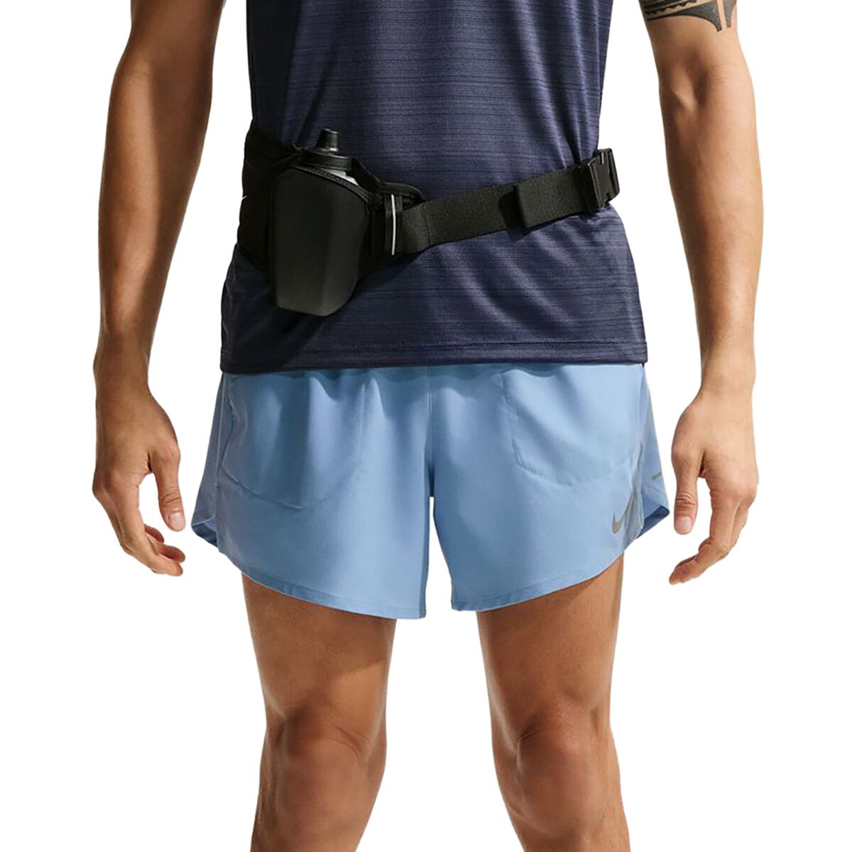 Image of Nike Dri-Fit Stride 2-In-1 5in Short - Men's Work Blue/Reflective Silv, XL