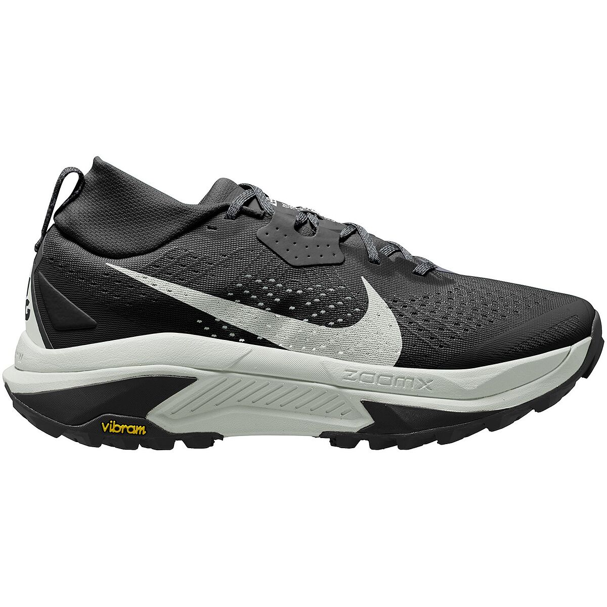 Image of Nike ACG Zegama Trail Running Shoe - Men's Black/Summit White-Safety Orange, 10.5