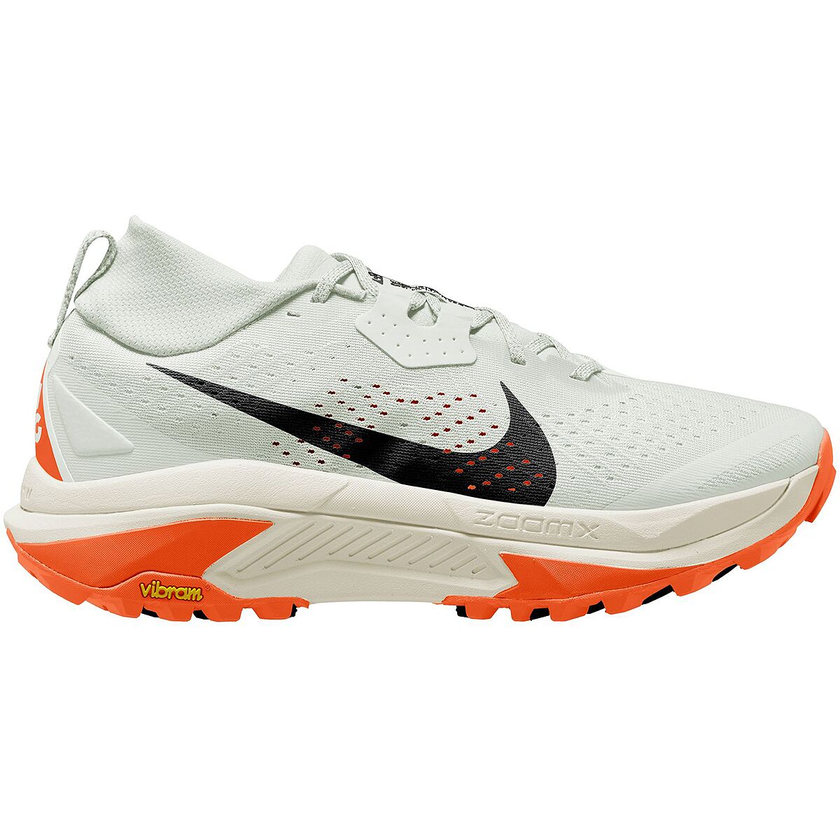 Image of Nike ACG Zegama Trail Running Shoe - Men's Summit White/Black-Phantom-Safety Orange, 8.0