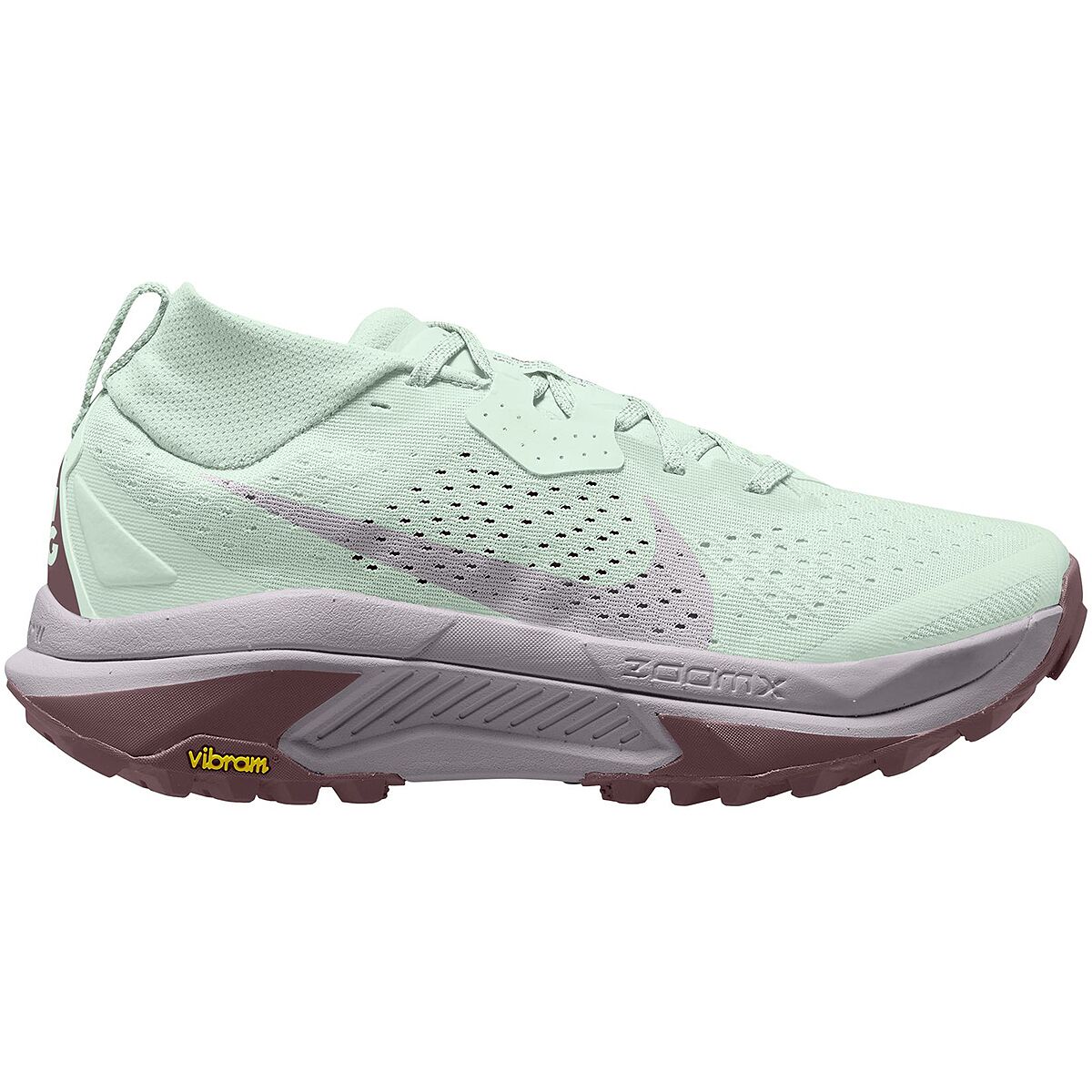 Image of Nike ACG Zegama Trail Running Shoe - Women's Barely Green/Silver Lilac-Tattoo, 8.0