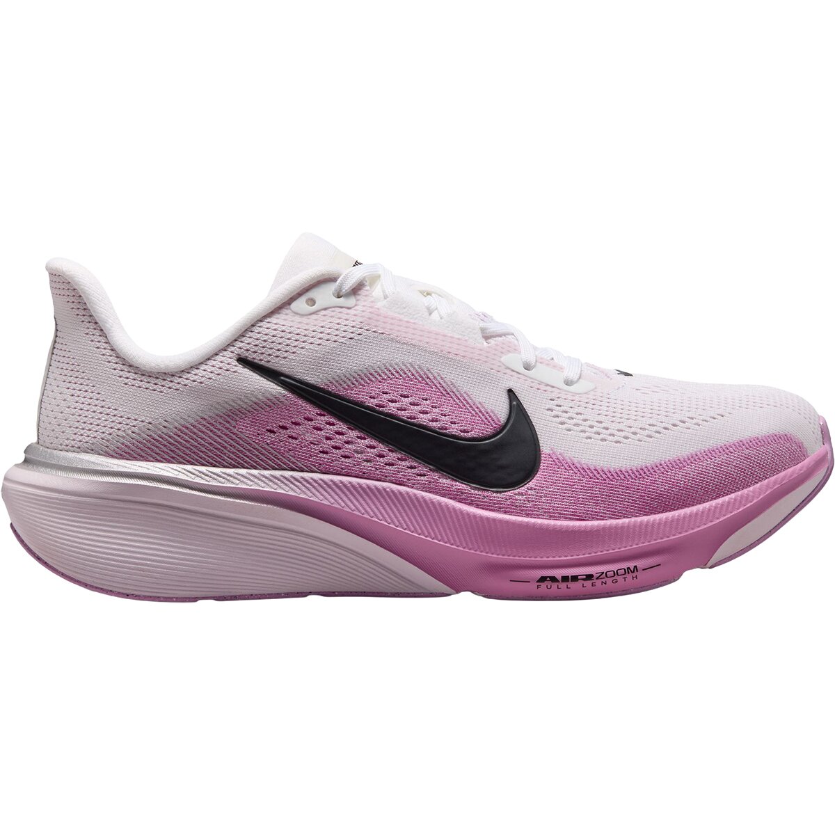 Image of Nike Pegasus 42 Running Shoe - Women's White/Black-Light Magenta-Bleached Lilac, 9.0