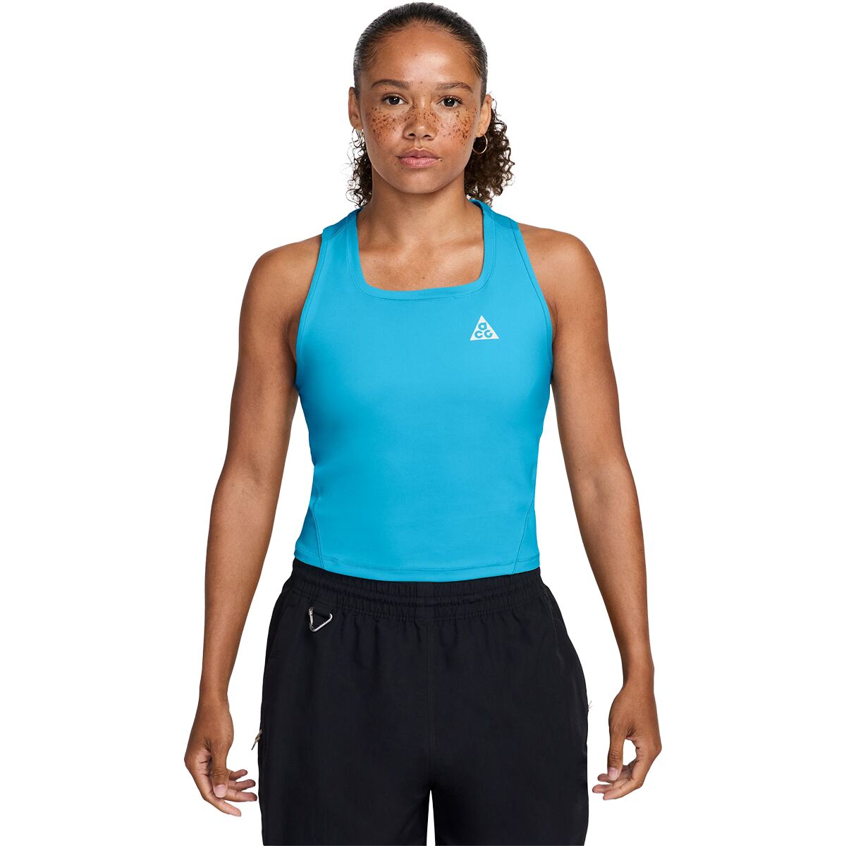 Image of Nike ACG Dri-Fit Trail Running Tank Top - Women's Baltic Blue/Summit White, XL