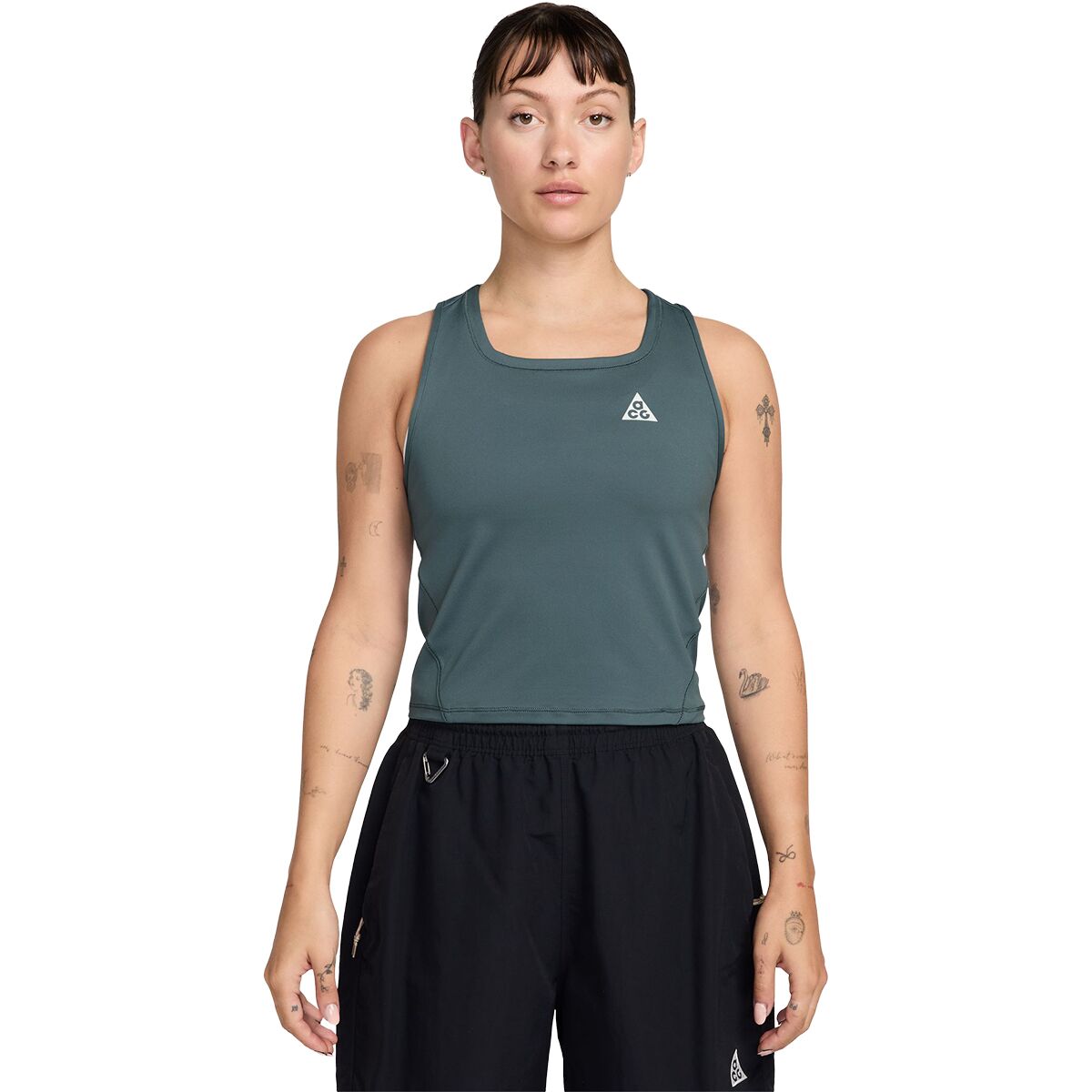 Image of Nike ACG Dri-Fit Trail Running Tank Top - Women's Mineral Slate/Summit White, XS