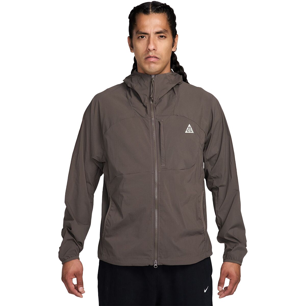 Image of Nike ACG UV Five Towers Jacket - Men's Ironstone/Mink Brown/Summit White, XL