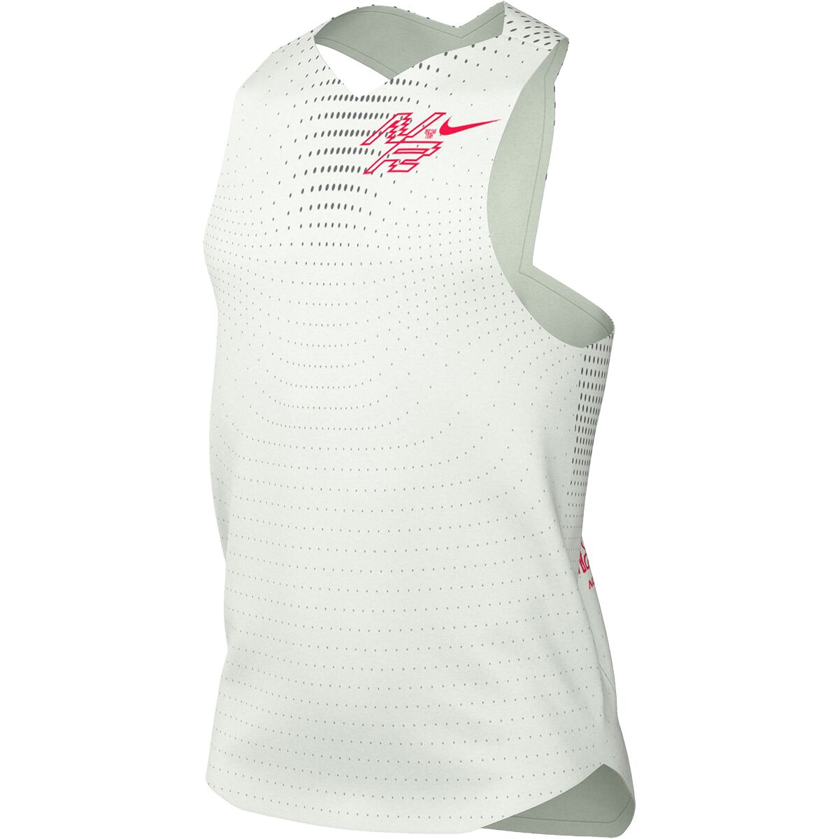 Image of Nike Dri-FIT ADV Aeorswift GFX Singlet - Men's Summit White, XL