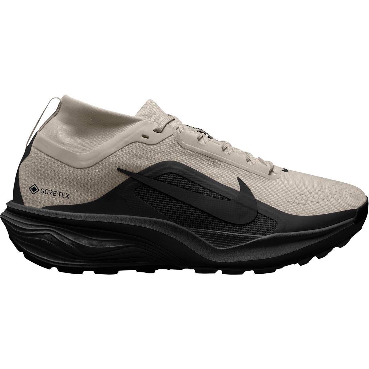 Image of Nike ACG Pegasus GTX Trail Running Shoe - Men's Cream Ii/Black-Burgundy Crush, 10.5