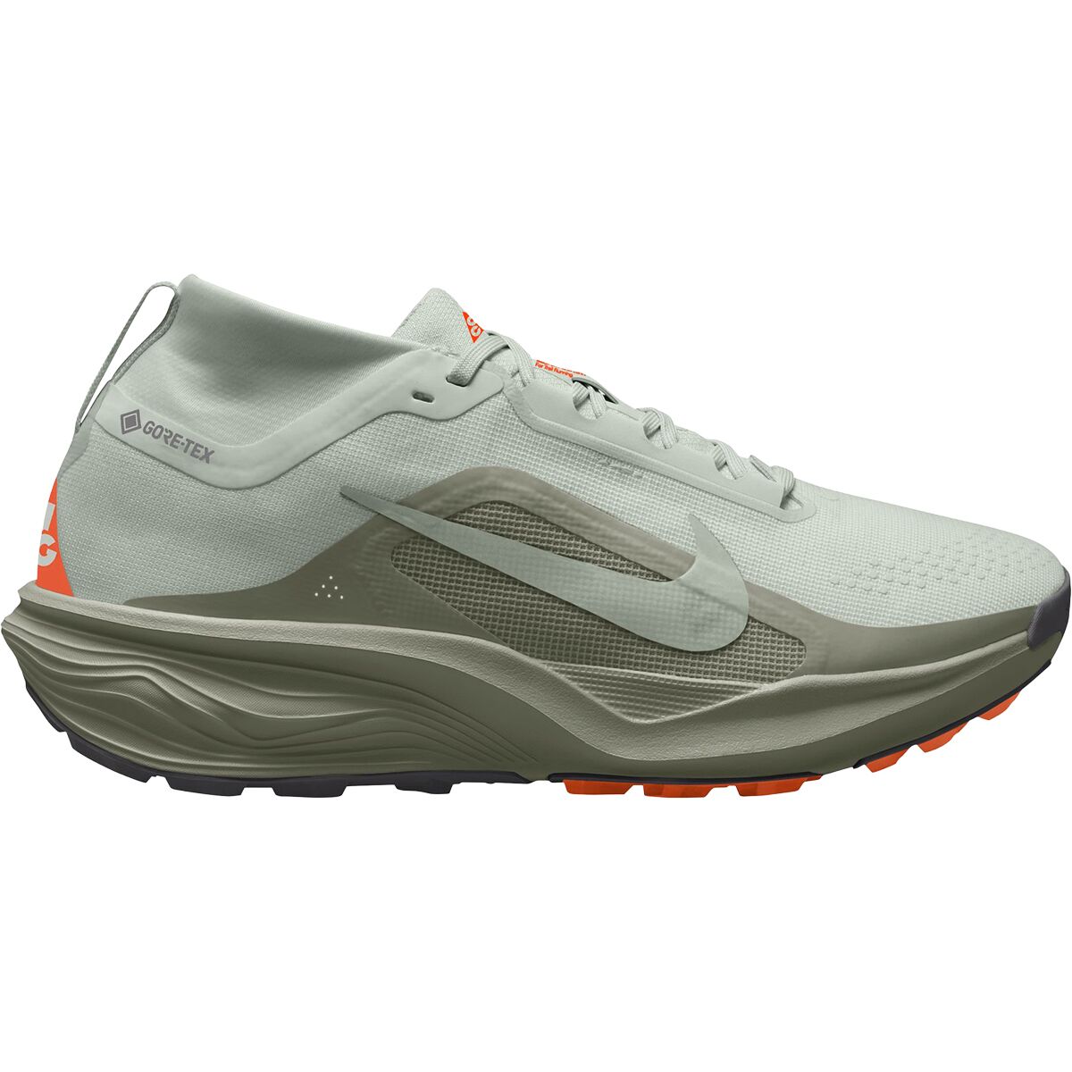 Image of Nike ACG Pegasus GTX Trail Running Shoe - Men's Light Silver/Light Silver-Light Army, 10.0