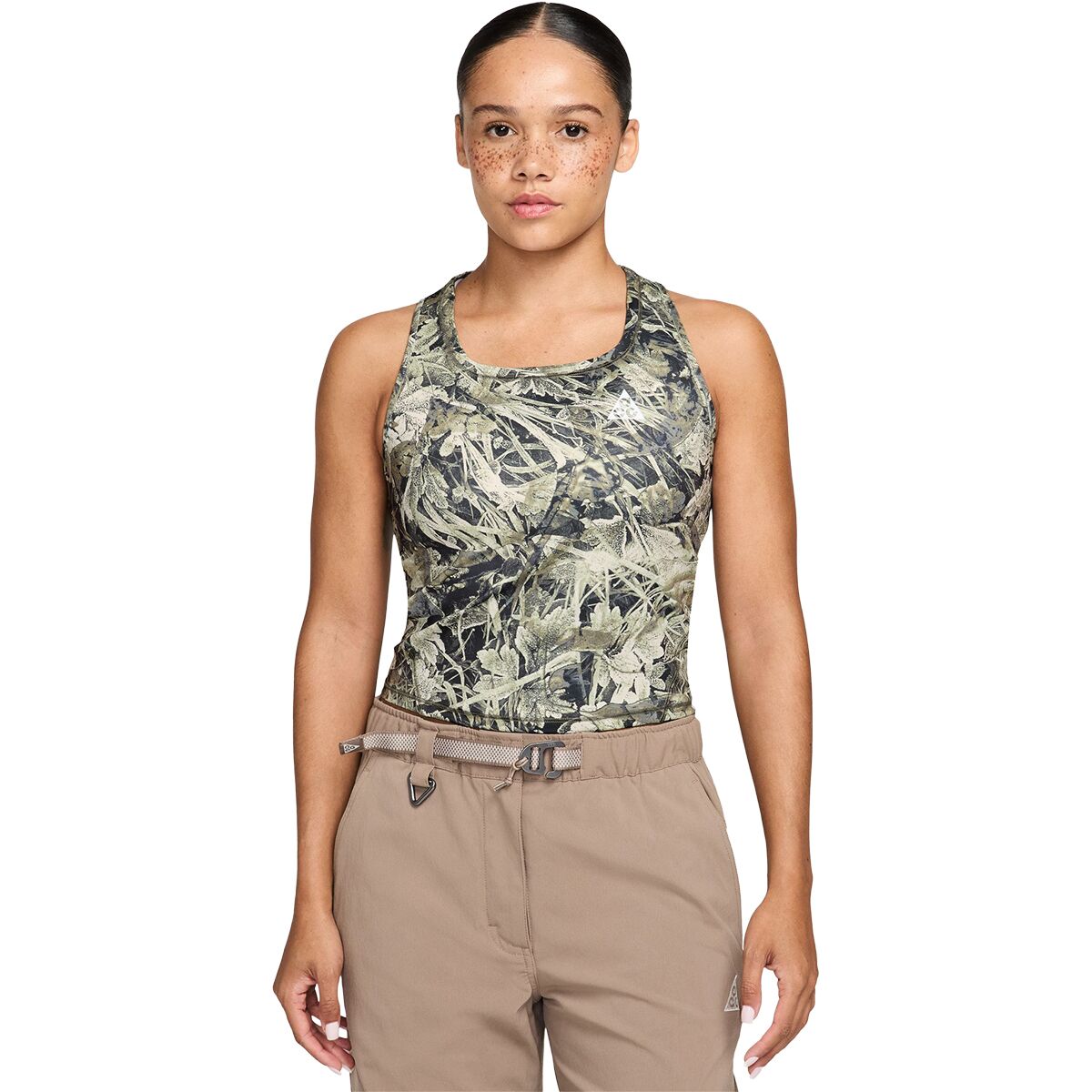 Image of Nike ACG Dri-Fit Cropped Tank Top - Women's Sequoia/Summit White, L