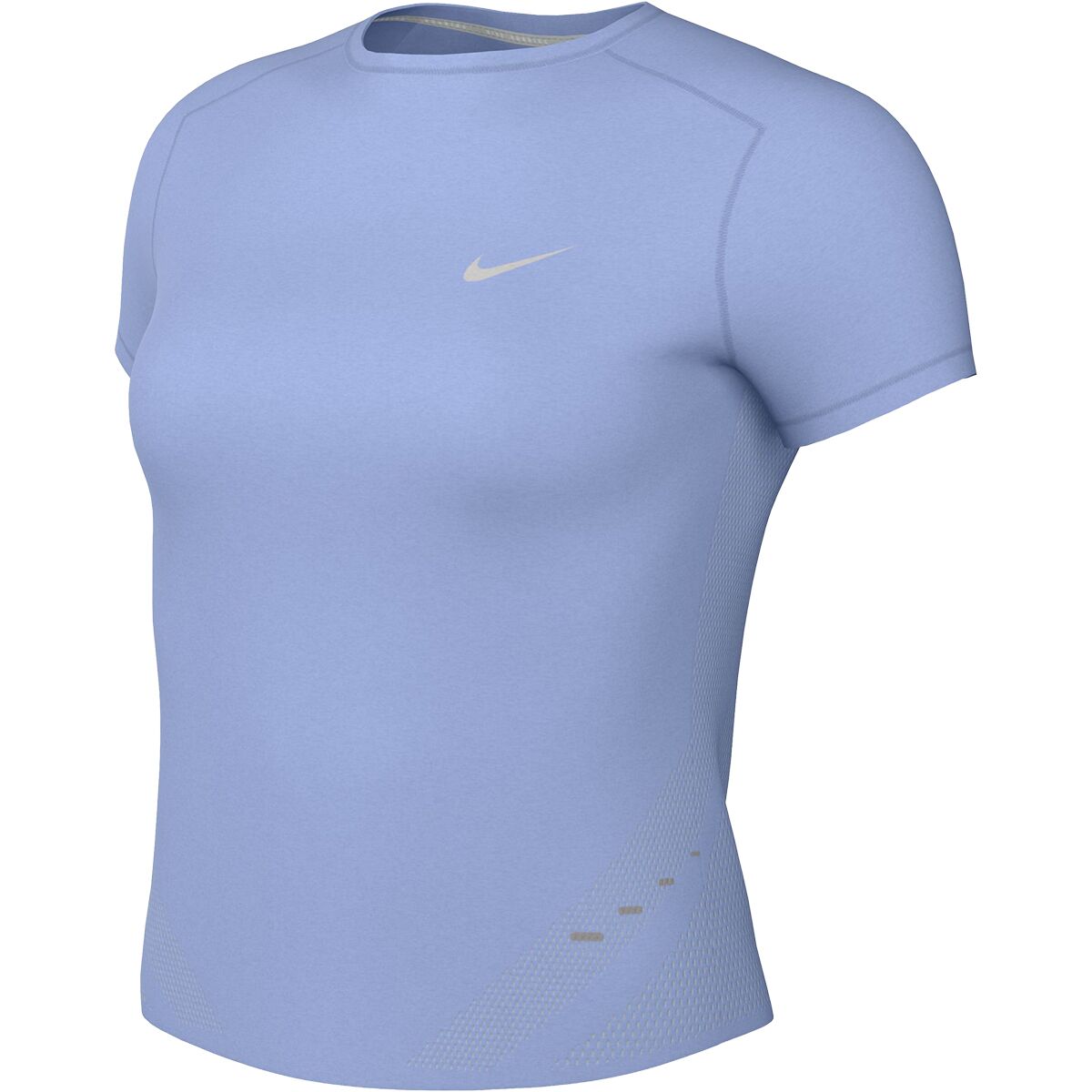 Image of Nike Swift Dri-Fit Seamless Short-Sleeve Top - Women's Aluminum/Cool Grey/Reflective Slvr, XL