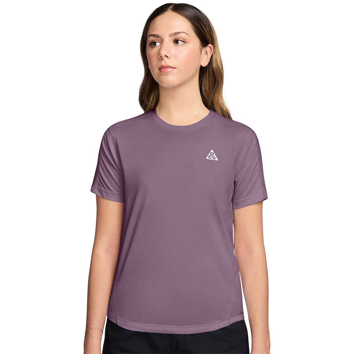 Nike Nike ACG Trail Dri-Fit Short-Sleeve Top - Women's Violet Dust/Summit White, L