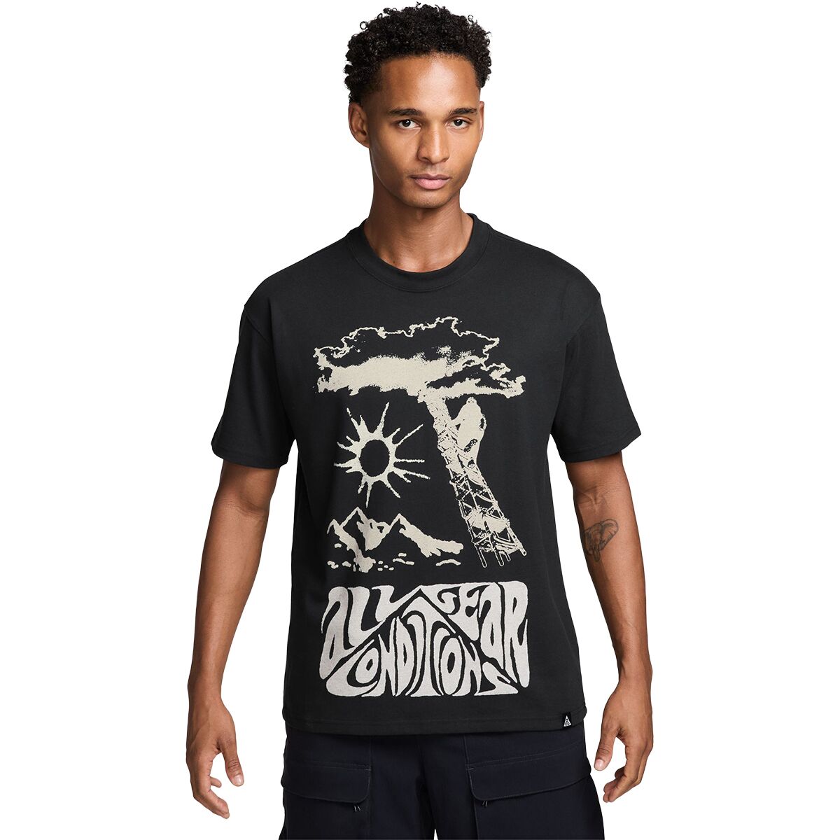 Image of Nike ACG Dri-FIT 168 Graphic T-Shirt - Men's Black, M