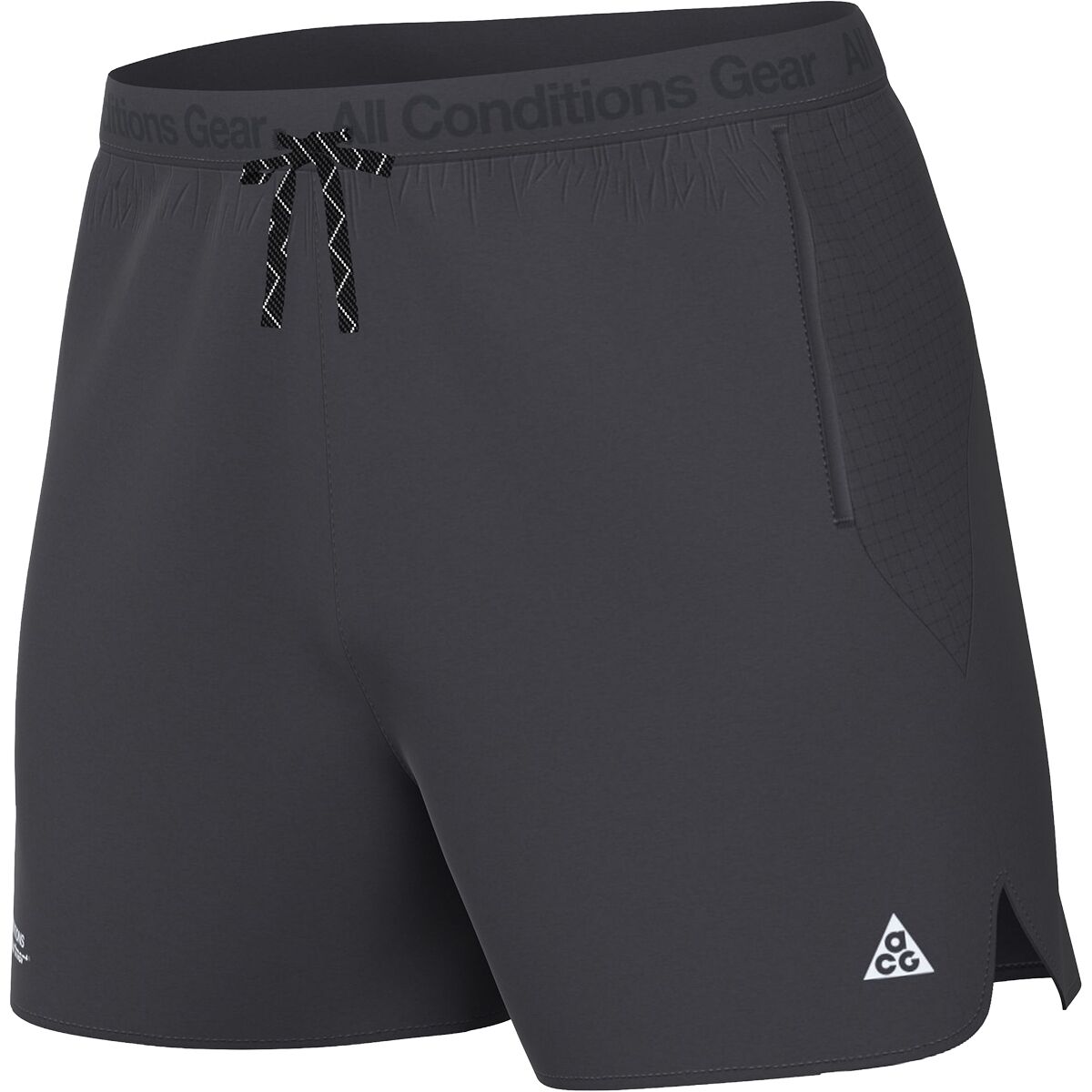 Image of Nike ACG Dri-FIT ADV Trailwind Racing Department Short - Men's Dk Smoke Grey/White, S