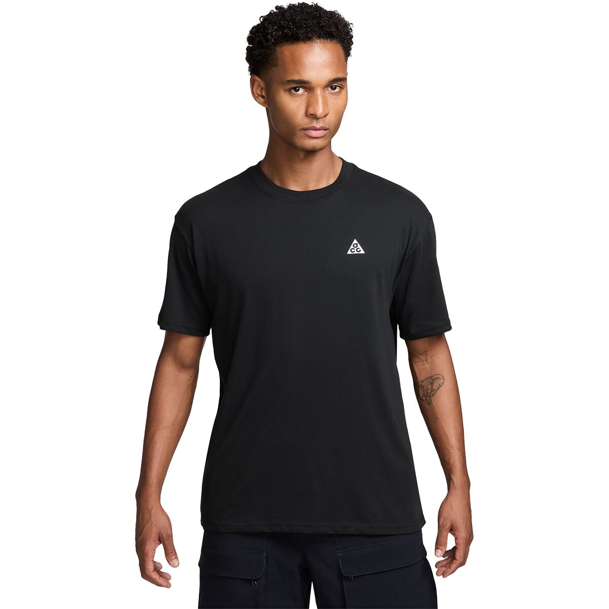 Image of Nike ACG Dri-FIT Reflecetive Logo T-Shirt - Men's Black, M