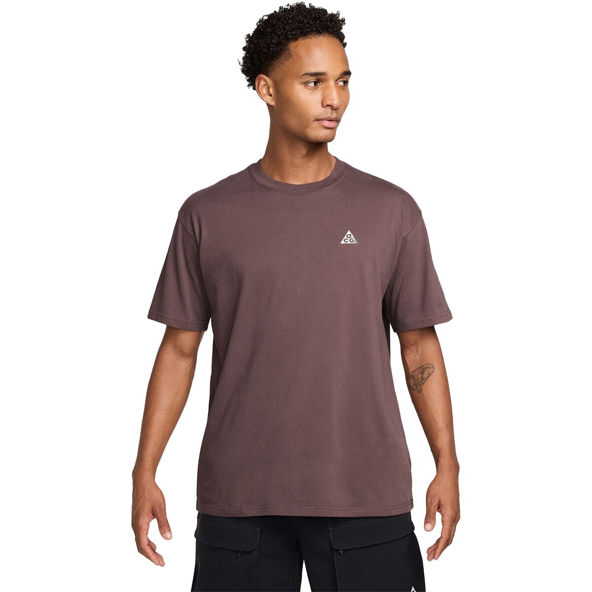 Image of Nike ACG Dri-FIT Reflecetive Logo T-Shirt - Men's Tattoo, XL