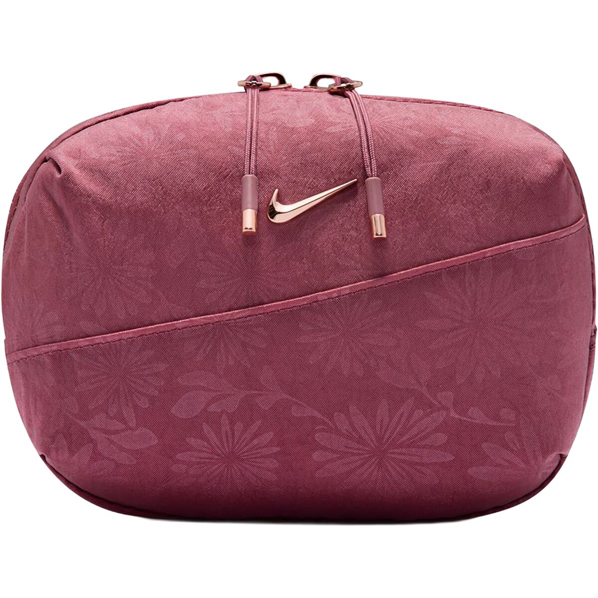Image of Nike Aura Floral Embossed Waistpack Pink Smoke/Pink Smoke/Rose Gold Brl, One Size