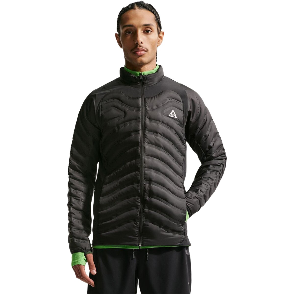 Image of Nike ACG Lava Loft Thema-FIT Jacket - Men's Black/Black/Black/Summit White, L