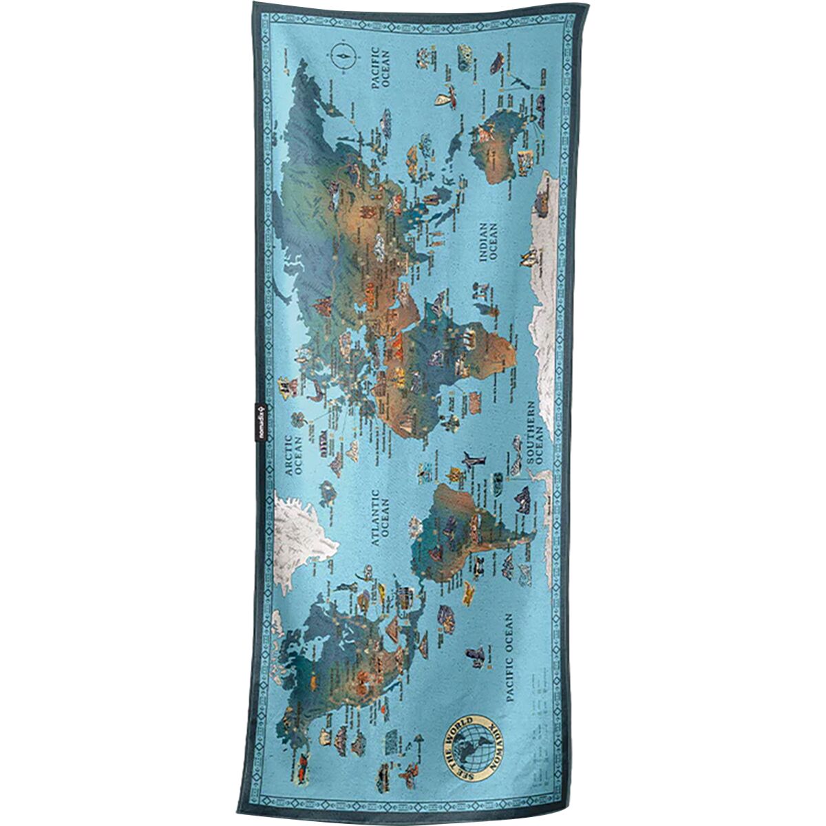 Image of Nomadix Original Towel World Map, One Size